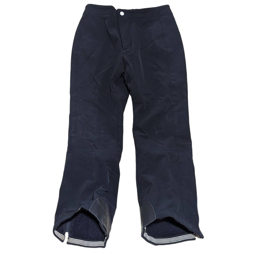 Bogner Women's Black Fleece Straight Leg Lined Softshell Snow Ski Pant Medium